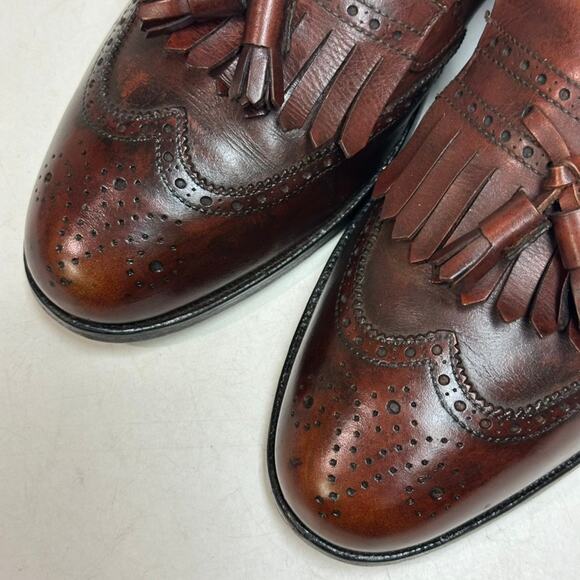 NEW HEELS Crockett & Jones x Brooks Brothers Tassel Loafer Wingtip England 9 C main image 5